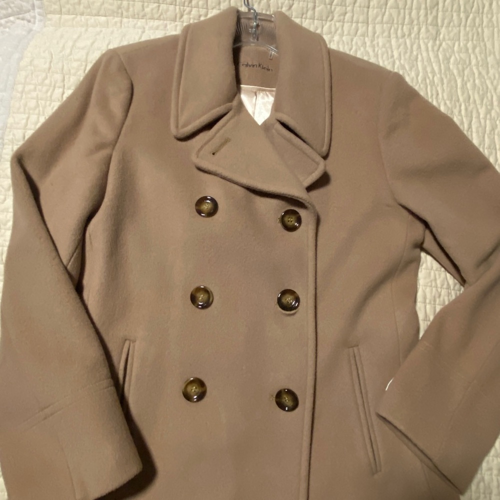 Women’s Calvin Klein Peacoat Camel color